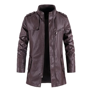 <b>Men</b> <b>Leather</b> Jacket <b>Leather</b> Winter <b>Coat</b> <b>Men</b> Genuine <b>Leather</b> Jacket Wholesale Fashion Outerwear <b>Long</b> Sleeve Casual Jacket - Product Image 6