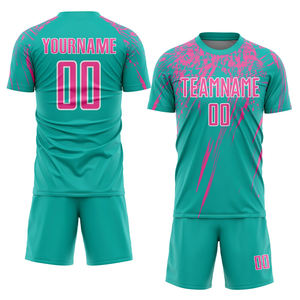 High Quality 100% Polyester Sublimated Quick Dry Soccer <b>Kit</b> Custom Printed Crew Neck Short Sleeve Football Uniform for <b>Schools</b> - Product Image 1