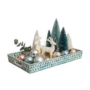 Plateau de service de luxe en nacre, fait main, incrusté de coquillages, plateau décoratif pour la maison, l'hôtel, le restaurant, pour le service et les cadeaux - Product Image 3