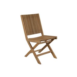 Chaise de salle à manger d'extérieur moderne, pliable, durable, en teck massif, imperméable et écologique - Product Image 1
