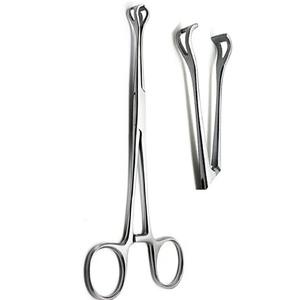 Pinces à pont de 28 cm de haute qualité, droites et courbées, instruments chirurgicaux en acier médical pour usage thoracique - Product Image 1