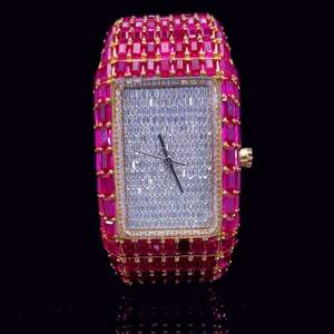 Reloj de Diamantes Cultivados en Laboratorio Personalizado de Alta Calidad Estilo Hip Hop para Hombre, Reloj de Diamantes VVS para Regalo - Product Image 2