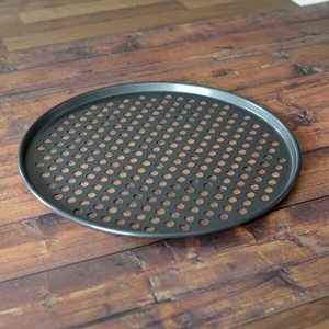 Commercial Premium Quality Nonstick Aluminum Perforated <b>Pizza</b> Coupe <b>Tray</b> for <b>Baking</b> & Cooking for Restaurants & <b>Pizzas</b> Pans - Product Image 1