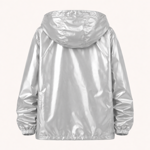 Vestes brillantes pour hommes, légères, métalliques, à manches longues, pour soirée, club de nuit, trench-coat brillant, sweat à capuche disco, veste à capuche pour hommes - Product Image 2