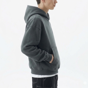 เสื้อฮู้ดดี้ปักลายวินเทจสำหรับผู้ชาย ผ้าคอตตอนหนานุ่ม สไตล์สตรีทแวร์  รับสกรีนโลโก้  ทรงโอเวอร์ไซส์ ผ้าฟลีซ - Product Image 5