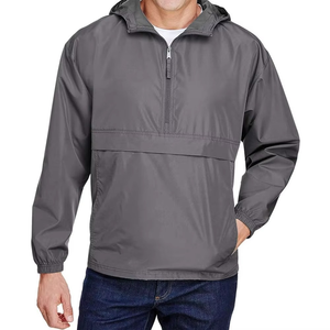 <b>Thin</b> Winter <b>Waterproof</b> Sports <b>Jacket</b> with O-Neck Hooded Reversible Eco-Friendly 100% Polyester Blouson - Product Image 1