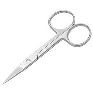 Ciseaux de manucure professionnels en acier inoxydable 9,5 cm, lame droite, outil de soin des ongles de précision, pour adultes, utilisation fluide - Product Image 2