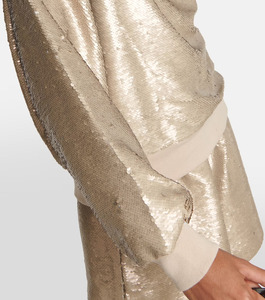 Sweat-shirt personnalisé pour femme avec paillettes glamour, pull de soirée haut de gamme, sweats à capuche pour femme sous marque privée - Product Image 3