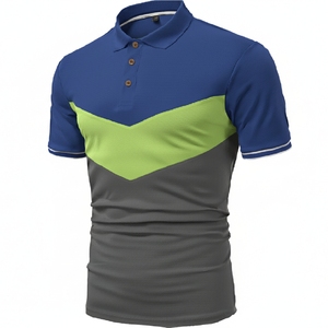 Camiseta Polo Casual para Hombre, Corte Ajustado, Manga Corta, Mezcla de Algodón Suave, Moda de Verano, Ropa Urbana - Product Image 2