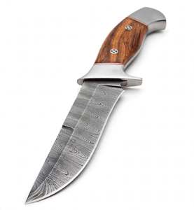 Cuchillo de Carnicero de Acero de Damasco Hecho a Mano con Mango de Madera, Herramienta de Cocina - Product Image 3