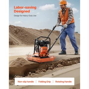 7.0 HP motore compattatore a terra Rammer 432 piastra Sq. in compattatore piastra 5400 RPM - Product Image 2