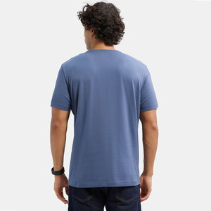 T-shirt col rond en coton peigné 100% bleu sarcelle pour homme – Style décontracté premium, coupe confortable, idéal pour l'été – Plusieurs modèles disponibles - Product Image 2
