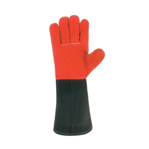 Guantes de Soldadura de Cuero Vacuno Reforzados con Lámina de Aluminio para Protección y Aislamiento Térmico, Resistentes al Desgaste y de Alta Resistencia - Product Image 2