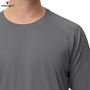เสื้อแรชการ์ดแขนยาวผู้ชาย โพลีเอสเตอร์/ไนลอน แห้งเร็ว ระบายอากาศ ป้องกันรังสียูวี พิมพ์โลโก้ตามสั่ง ขายส่ง - Product Image 2
