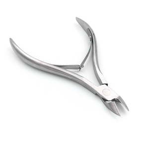 Pince à cuticules professionnelle Kaneka Enterprise KE-4898 en acier inoxydable, à ouverture large et courbée, lame tranchante de 10 mm, pour manucure - Product Image 1