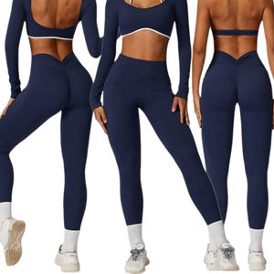 Soutien-gorge de sport personnalisé avec logo, qualité supérieure, respirant, confortable, extensible, sans couture, doux, durable, fitness - Product Image 1