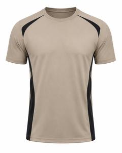 Men's Custom Color <b>Raglan</b> Sleeve T-Shirt O-Neck Quick Dry Slim Fit Sporty Style Knitted 100% Polyester Short Sleeve Solid Color - Product Image 2