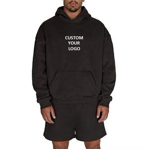 Ensemble sweat à capuche et pantalon de jogging unisexe en molleton 100 % coton délavé, écologique, personnalisable, pour hommes et femmes, à prix abordable - Product Image 3