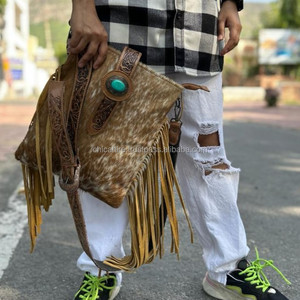 กระเป๋าถือหนังวัวแท้มีเครื่องมือใหม่สำหรับผู้หญิงกระเป๋าคาดลำตัวแบบโบฮีเมียนหนังแท้มีสไตล์ - Product Image 2