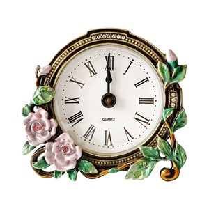 Handcrafted Analog Minimalist <b>Pine</b> Wood Rectangular <b>Desk</b> Clock Blue-Wholesale Modern Timepiece - Product Image 1