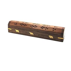 Quemador de Incienso Tradicional Hecho a Mano, Soporte de Madera para Varillas de Incienso con Recolector de Ceniza para Aromaterapia, Meditación y Yoga (5 Pulgadas) - Product Image 3
