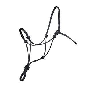High Quality Horse Rope halter Headcollar Black Color Rope Halters Excellent Material Customize Logo OEM Supplier - Product Image 2