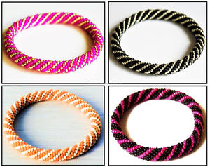 Colorful Seed Bead Charm <b>Bracelet</b> Elastic Stretch Spiral Pattern Luxury Fashion Accessory Custom Wholesale Gift Set Unisex 7inch - Product Image 3