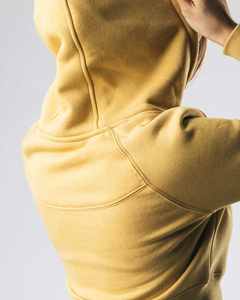 Sudadera con Capucha para Mujer, Amarilla, Bordada/Estampada, 100% Algodón, Corte Regular, Forro Polar Suave, Manga Larga, Estilo Casual - Product Image 6