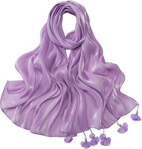 Pink <b>Chiffon</b> <b>Scarf</b> With Tassels Solid Color Islamic Headscarf For Women Spring Summer Wear - Product Image 3