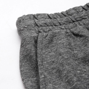 Shorts Bermuda en Coton Gris pour Homme avec Cordon de Serrage, Couleur Unie, Taille Mi-Haute, Tricoté, Respirant - Product Image 6