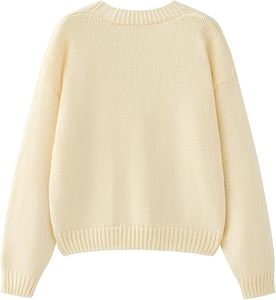 Pull en néoprène respirant à col rond pour femme, tricot structuré futuriste, haut moderne - Product Image 3