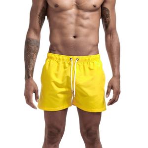 Pantalones cortos de baño de playa transpirables impermeables de poliéster 100% de secado rápido personalizados para hombre - Product Image 1