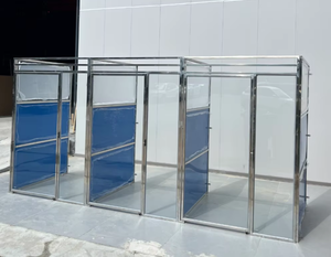 <span class=keywords><strong>Cage</strong></span> pour chien en acier inoxydable pour hôpital vétérinaire, enclos intérieur pour chien avec porte verrouillable - Product Image 4