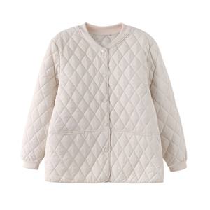 Jaket Wanita Berkerah Baseball Berlapis Isolasi Lengan Panjang Poliester Kancing Tekan Siap OEM - Product Image 6