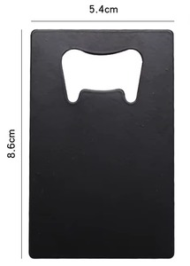 Abridor de Botellas Metálico Estilo Tarjeta, Herramienta de Barra Delgada para Bolsillo, Perfecto para Uso en el Hogar, Viajes y Fiestas, Abridor de Botellas Portátil - Product Image 4
