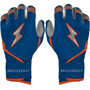 Custom Logo Design Premium Split Leather Durable Lightweight Baseball Batting Gloves <b>Snap</b> Closure Professional Bruce Bolt - Product Image 1