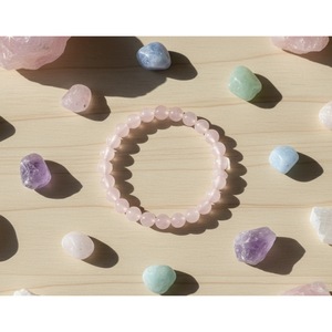 Handcrafted Rose Quartz Healing Crystal <b>Bracelet</b>-Natural <b>Beaded</b> <b>Bracelet</b>-Wholesale - Product Image 5