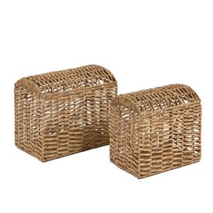 Cesta de Almacenamiento de Pasto Marino Tejida a Mano, Ecológica, Hecha a Mano, Forma Alta, Ideal para Almacenamiento de Ropa y Distribución al por Mayor - Product Image 1