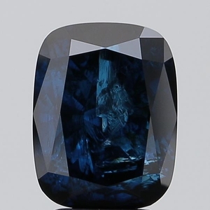 Diamante Cultivado en Laboratorio de Corte Cojín de 4.05Ct, Azul Intenso Fantasía, Certificado I3 IGI, Diamante Suelto CVD al por Mayor para Fabricación de Joyas - Product Image 1