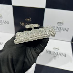 Colgante de Lujo para Hombre, Estilo Hip Hop, Chapado en Oro, Diamante de Corte Brillante, Certificado IGI, Forma de Letra, Amuleto para Fiestas - Product Image 4