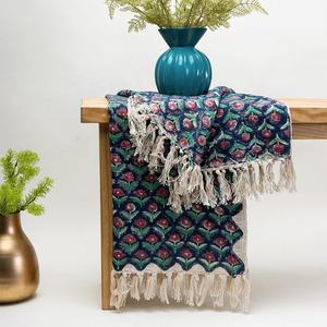 Vente en gros de jetés en coton doux tendance de qualité supérieure tissés à la main toutes saisons au prix du marché de gros - Product Image 5