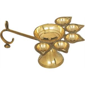 Luxury Brass Diya Oil <b>Lamp</b> for <b>Table</b> Centerpiece Home Decoration Festival Celebration Handmade Wholesale Exporter India - Product Image 2