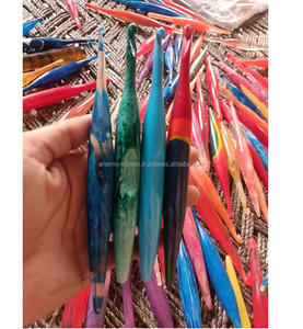 Crochets en résine de luxe faits à la main, outils lisses pour le fil à crocheter pour projets de crochet - Product Image 1