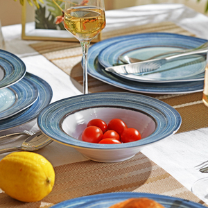 Juego de Vajilla de Vidrio de Primera Calidad con Elegantes Detalles Dorados, Platos para Servir con Estilo, Tazones Decorativos, Tazas de Té de Lujo - Product Image 5