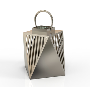 Farol Cuadrado de Hierro Personalizado con Recortes de Conejo y Detalles de Estrella para Decoración del Hogar en Pascua - Product Image 5