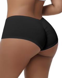 High Waist Breathable Quick Dry Eco-Friendly Skinny Drawstring Shorts Elastic Waistband Solid Color Casual Women's Athletic - Product Image 6