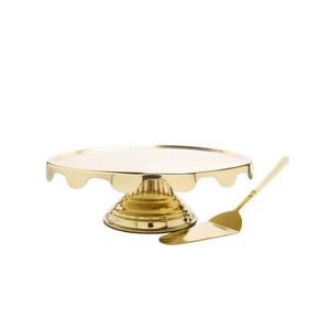 Warm Toned Metal Cupcake Stand Metal for Event Decoration Stackable Metal Cake Stand for Space Saving Dessert Display - Product Image 1