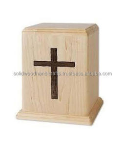 Urnas de cremación de madera de nuevo diseño para urnas de madera para adultos Urnas funerarias Tamaño personalizado Suministros funerarios - Product Image 3
