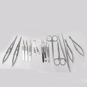 Azicon's 17 Pcs Micro Hand Surgery Instruments Set Stainless Steel Forceps Micro Scissors <b>Needle</b> Holders Dissectors Kit - Product Image 5
