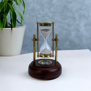 Reloj de Arena Clásico de Metal, Accesorio Decorativo para Escritorio, Hecho a Mano, Estilo Vintage, Pieza Decorativa para Hogar u Oficina - Product Image 6